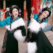 套装 新款 旅拍写真藏袍服装 云南西藏川西藏族藏服网红爆款 民族藏式