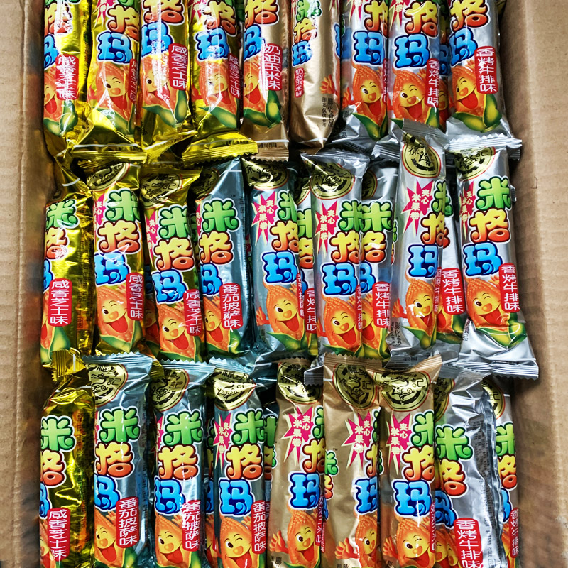 徐福记米格玛多种口味糙米卷夹心米果棒500g饼干小吃休闲食品零食