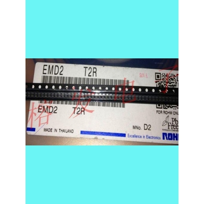 EMD2T2R/通用(双数字晶体管)NPN/PNP 50V 100mA/EMT6丝印:D2