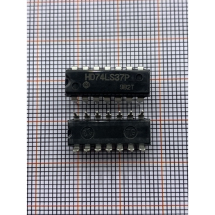 HD74LS37P 直插DIP-14  74LS37P 四2输入与非缓冲器芯片IC