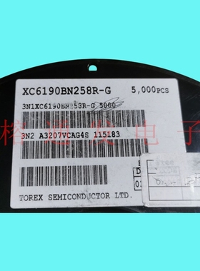 XC6190BN258R-G/按钮重启控制器电压监控芯片IC/6USPN/丝印:A3207
