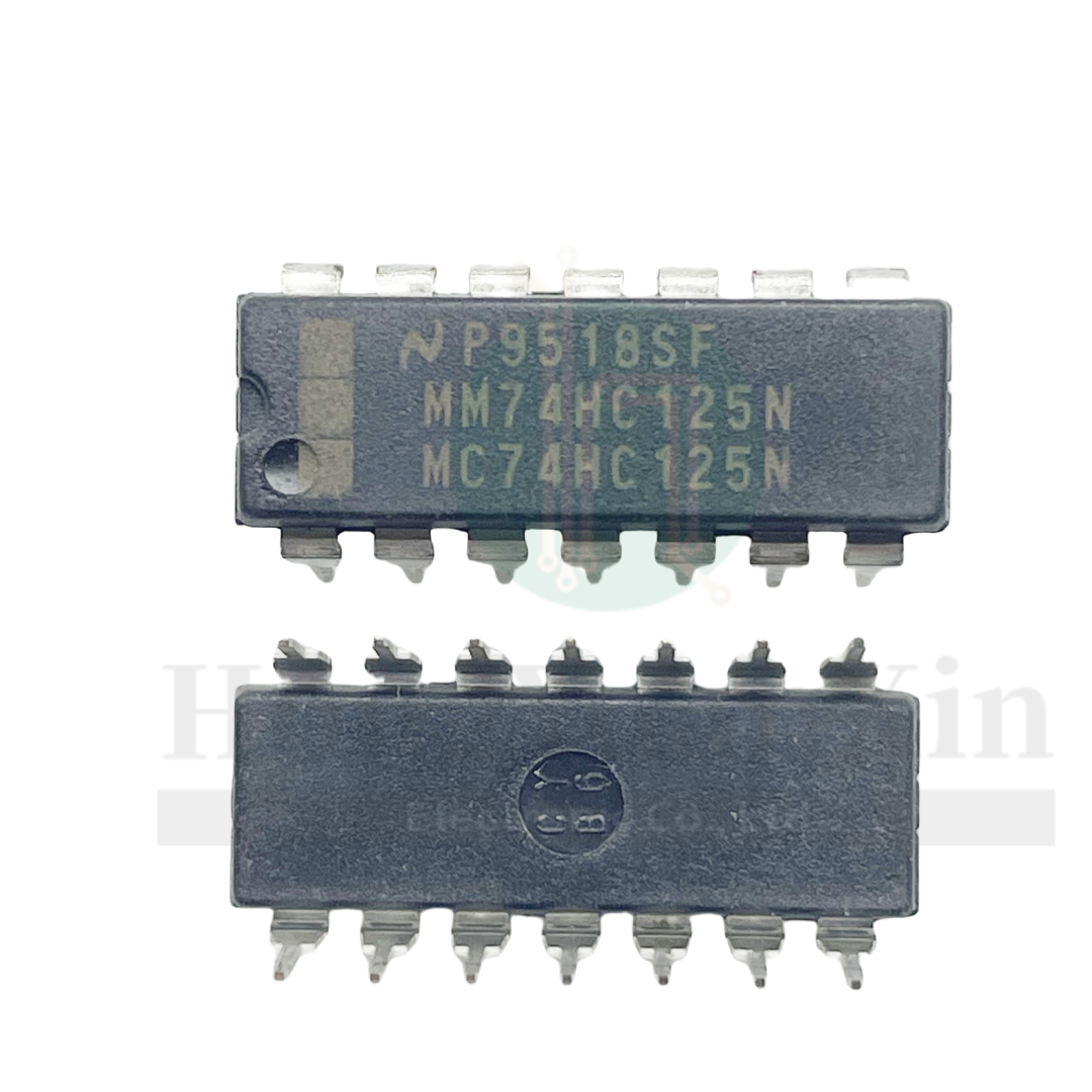 全新直插74HC125 DIP-14 四路缓冲器芯片 MM74HC125N MC74HC125N