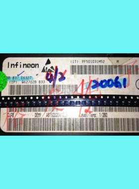 BB837E6327/ VAR CAP 30V 20MA  6pF/SOD-323/丝印:白色M