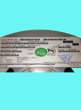 SPX432AM-L/TR/IC VREF SHUNT ADJ/SOT-23丝印:Y337