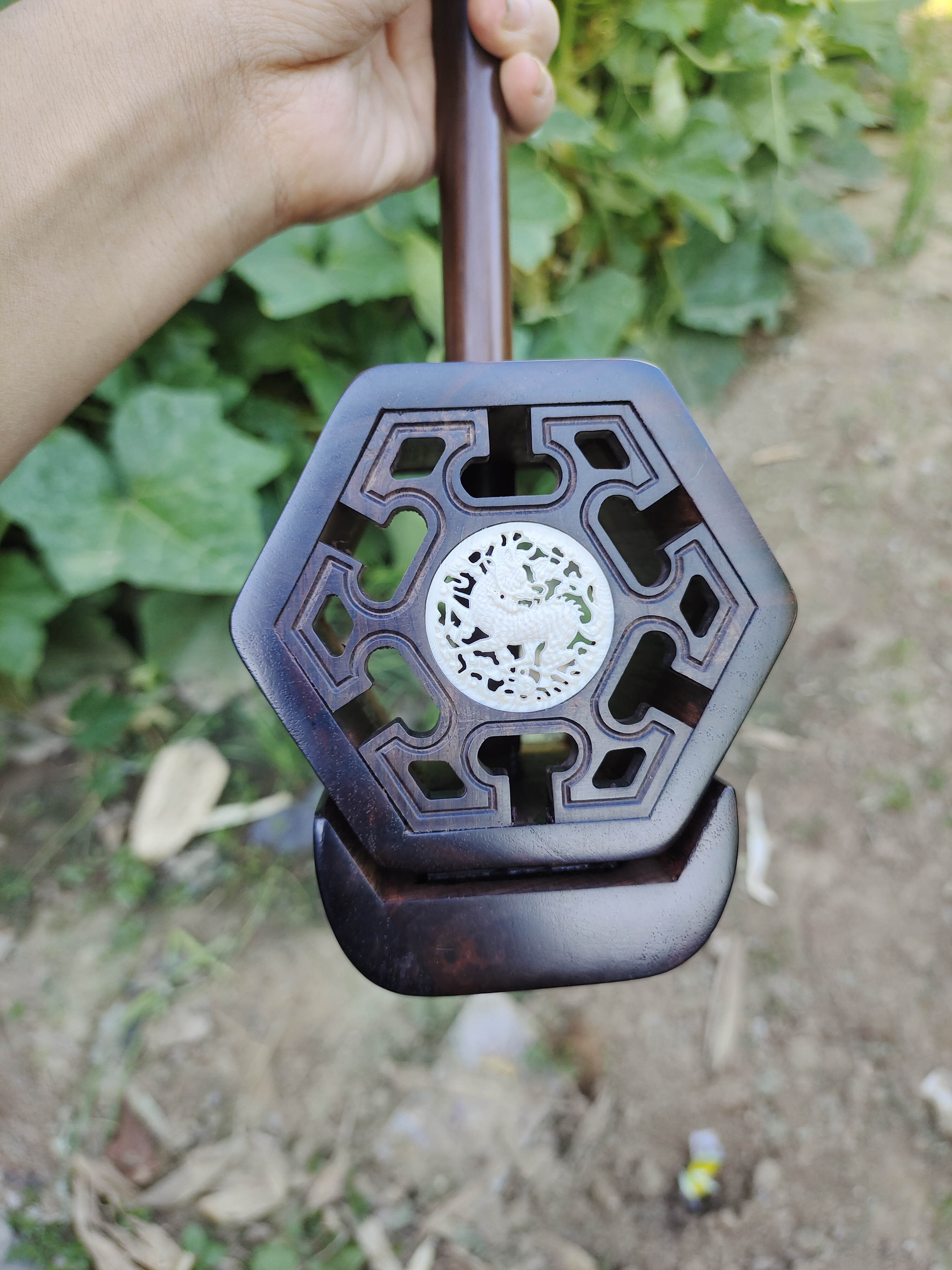 明清旧料老红木二胡架子