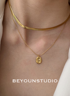 时尚叠戴别样高级感蛇骨链钛钢