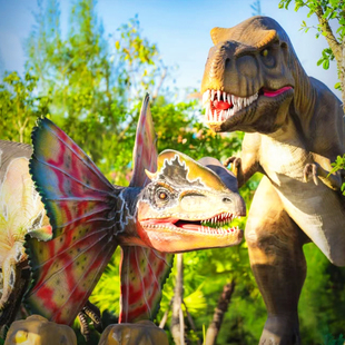 仿真恐龙大型模型人工造景儿童乐园摆件道具可发声关节嘴部可动