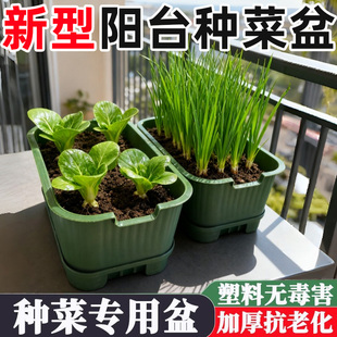 阳台种菜盆加厚长方形塑料盆家庭蔬菜种植盆种菜神器大号耐用花盆