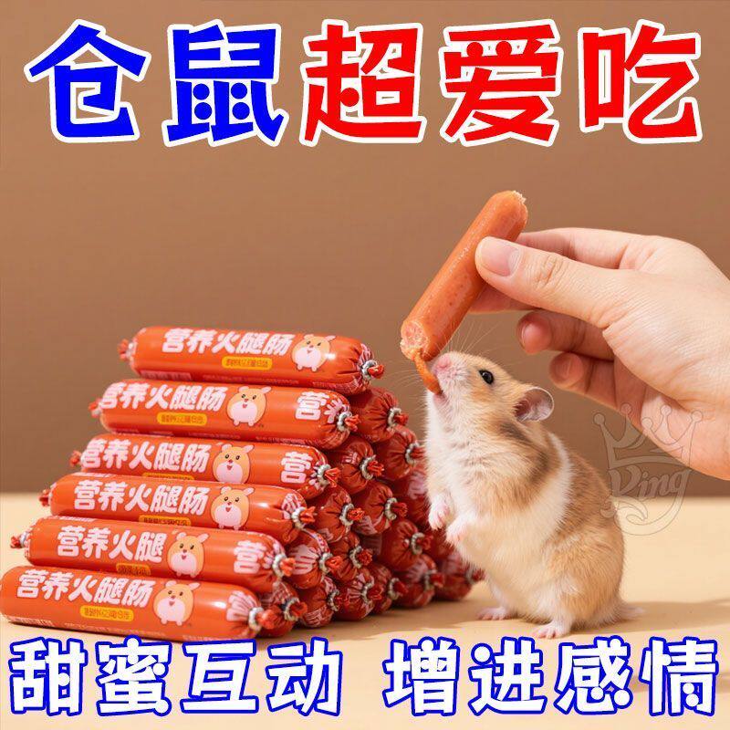 仓鼠小香肠营养增肥零食金丝熊花枝鼠蜜袋鼯高蛋白宠物食物火腿肠