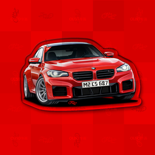 宝马BMW M2CS G87原创亚克力滴胶冰箱贴车迷周边磁贴装饰车主礼物