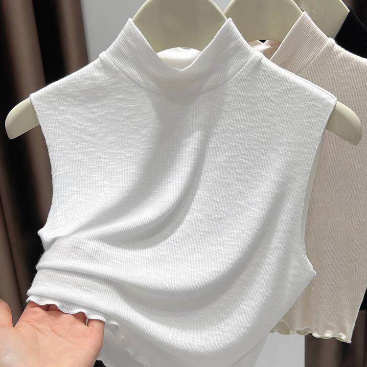 针织假领子百搭女高档春秋季叠穿内搭打底衫半高领木耳边无袖背心,服饰配件/皮带/帽子/围巾,假领,淘宝优惠券,粉丝福利购,淘宝优惠卷
