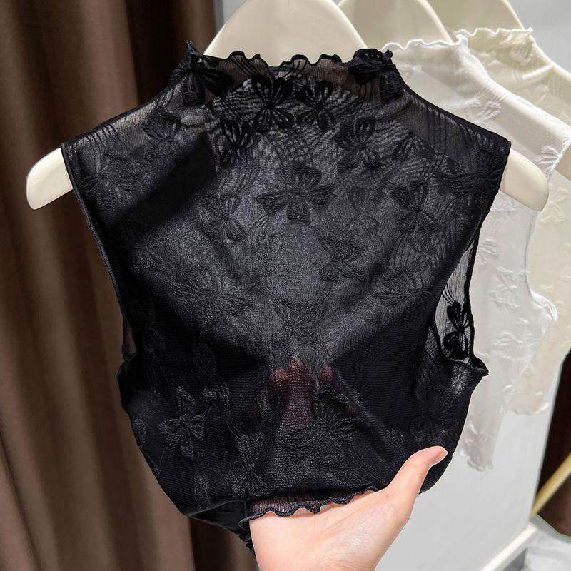 叠穿蕾丝假领子女百搭高档木耳边半高领无袖背心网纱打底衫内搭,服饰配件/皮带/帽子/围巾,假领,淘宝优惠券,粉丝福利购,淘宝优惠卷