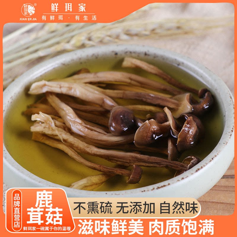 【大美唤粉丝专享】鲜珥家鹿茸菇干货菌菇煲汤食用菌食材特产菇图片