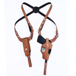 92式牛皮战术现货手枪包GLOCK跨境西装腋下 隐形快拔1911手枪套