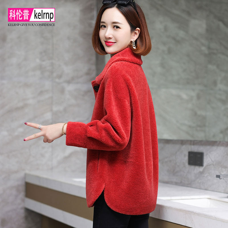 羊剪绒大衣女新款2025冬装简约休闲大牌高端羊羔毛毛颗粒皮草外套,女装/女士精品,皮草,淘宝优惠券,粉丝福利购,淘宝优惠卷