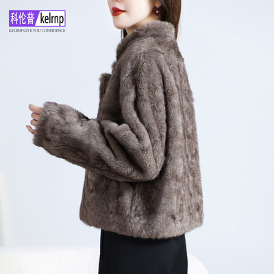 仿小胡羊羔羊毛毛颗粒皮草外套