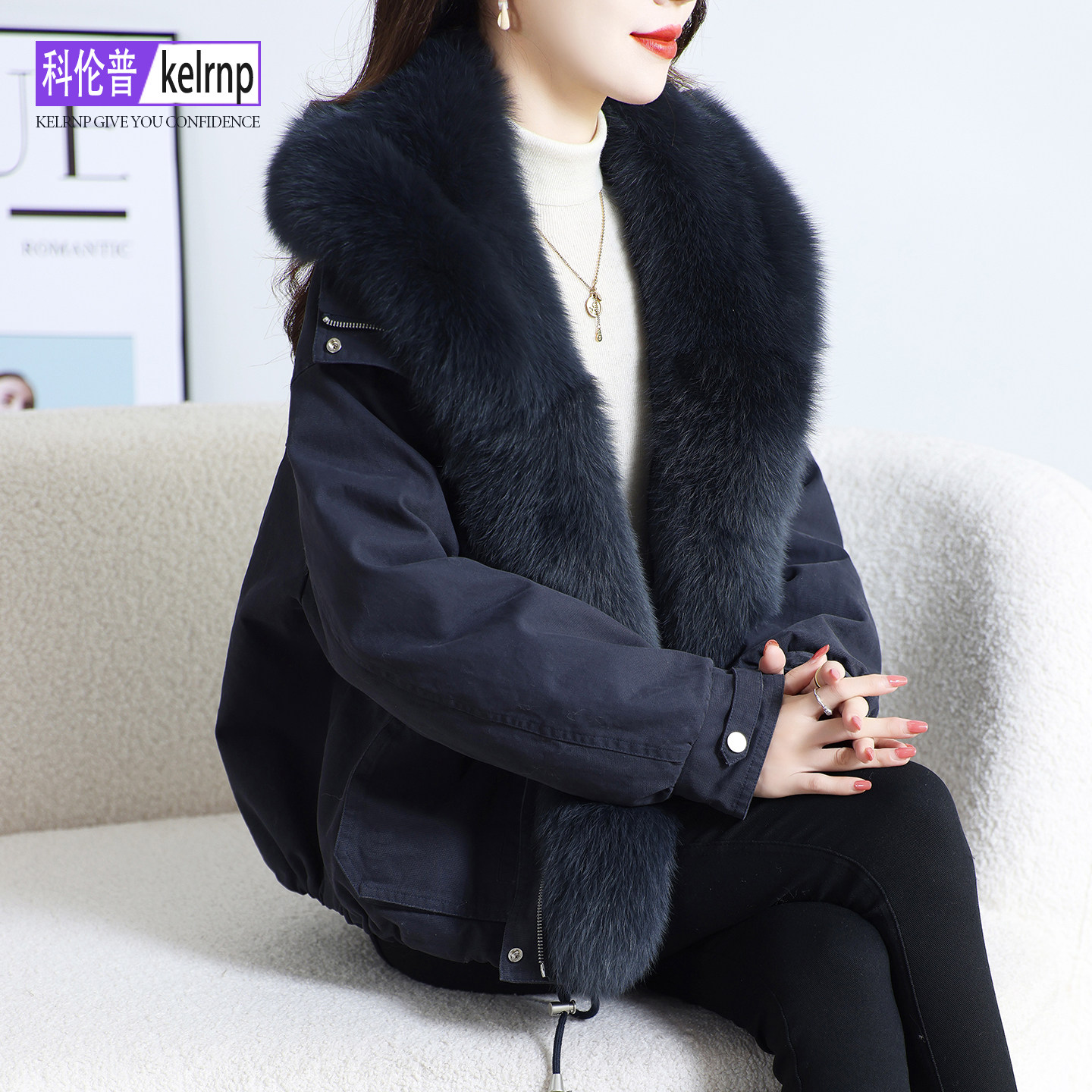 温柔风时尚保暖鹅绒羽绒服外套