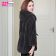 羊剪绒大衣女新款 宽松显瘦系带帽羊羔毛毛颗粒皮草外套 2026冬短款