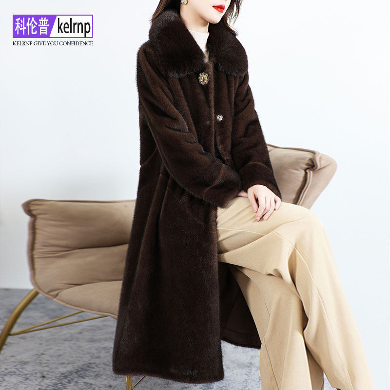 金貂绒大衣女2025冬新中长款设计感高档OL仿水貂毛毛环保皮草外套,女装/女士精品,皮草,淘宝优惠券,粉丝福利购,淘宝优惠卷