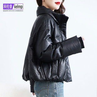 真皮羽绒服女短款2025冬新显瘦小个子中国风海宁头层绵羊皮衣外套