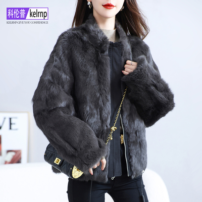 洋气名媛两面穿坎毛派克服外套