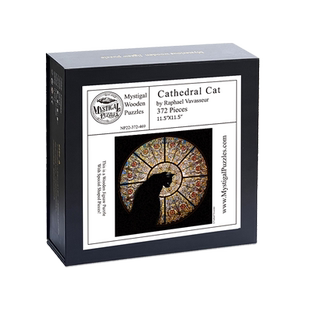 星空教堂猫拼图异形木质不规则高难度成人版解压治愈系潮玩具礼物