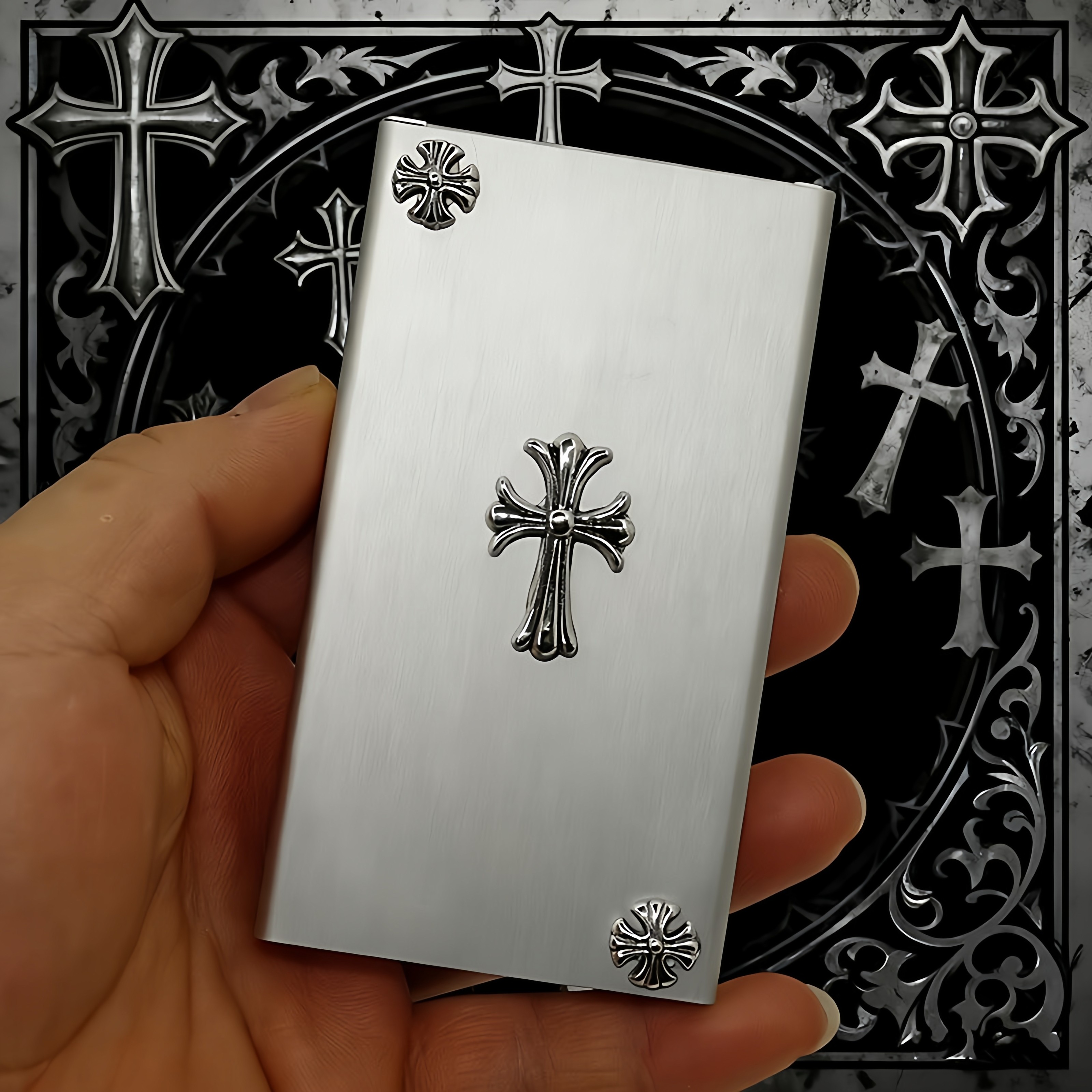 新款设计铝合金滑盖粗中细支烟盒烟盒