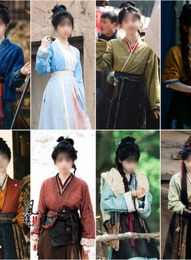 逐玉樊长玉田曦薇同款汉服亚麻日常古装唐宋朝田园邻家少女服俏皮