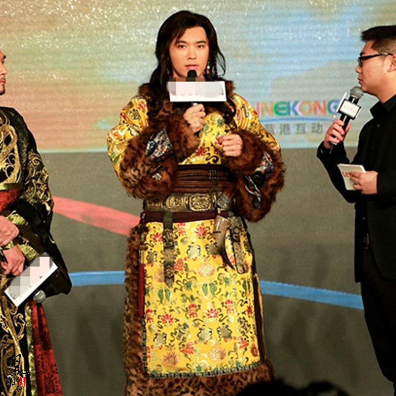 影视古装芈月传义渠王同款蒙古袍草原大王大汗可汗少数民族演出服