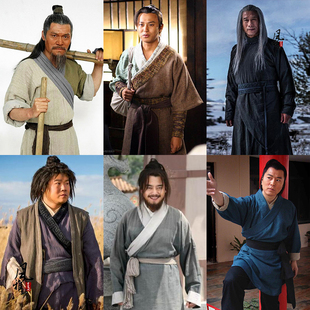 影视古装春秋战国时期汉服农民百姓粗布樵夫棉麻家丁群演演出服装