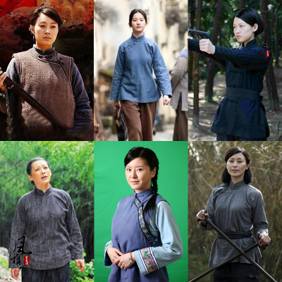 民国女土八路游击队丫鬟服