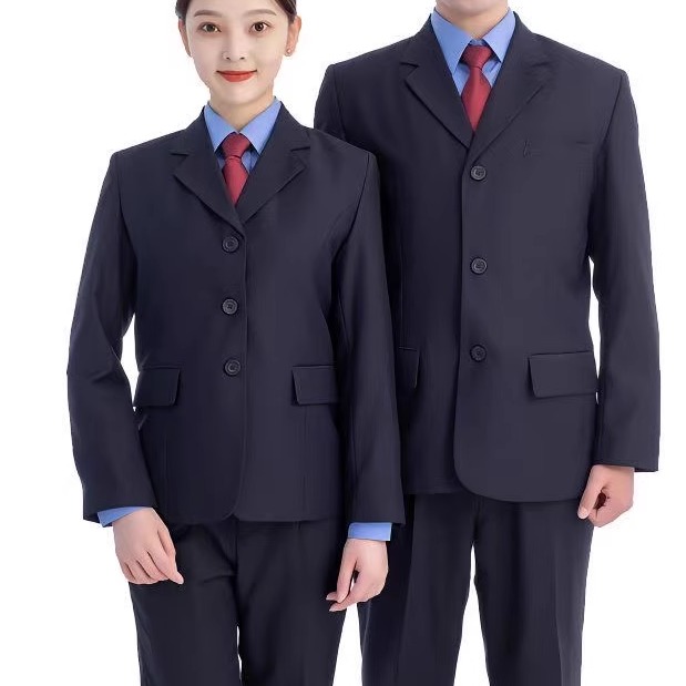 新款检男女春秋装冬装工作服外套春秋裤冬裤西服套装可团购可定制