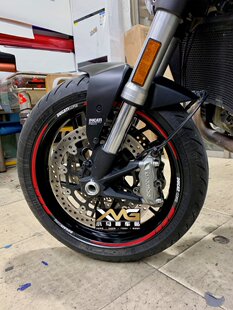 CORSE轮毂圈贴花17寸通用款 轮框贴 DUCATI 杜卡迪摩托车钢圈贴
