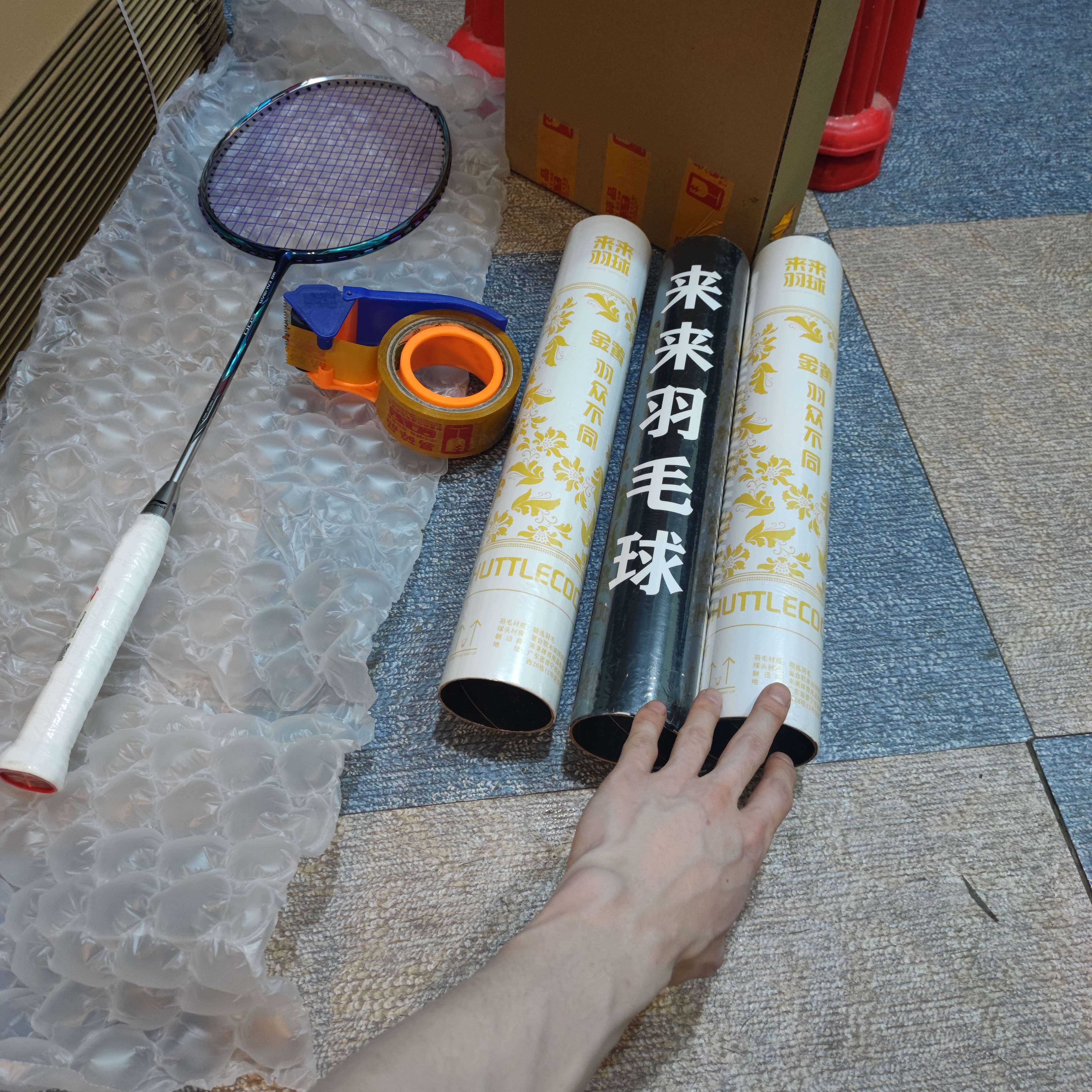 羽毛球拍纸箱防压300斤保护性好图片