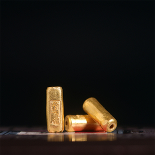 恋金 足金手工錾刻古法黄金 山鬼花隔珠 项链手链配饰配件