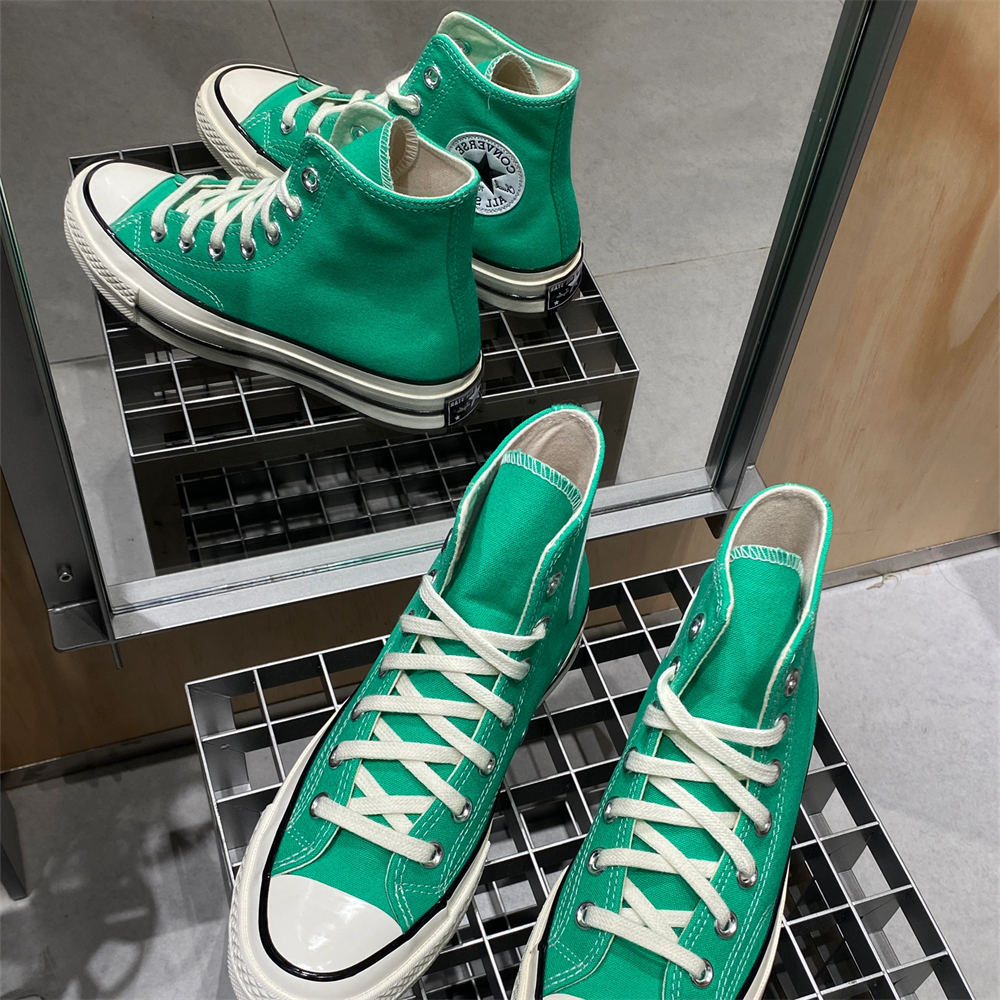 CONVERSE匡威1970S复古24年新色孔雀绿嫩芽绿高帮帆布鞋A08613c