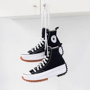 converse匡威RunStar Hike肖战同款 厚底增高帮情侣帆布鞋166800C