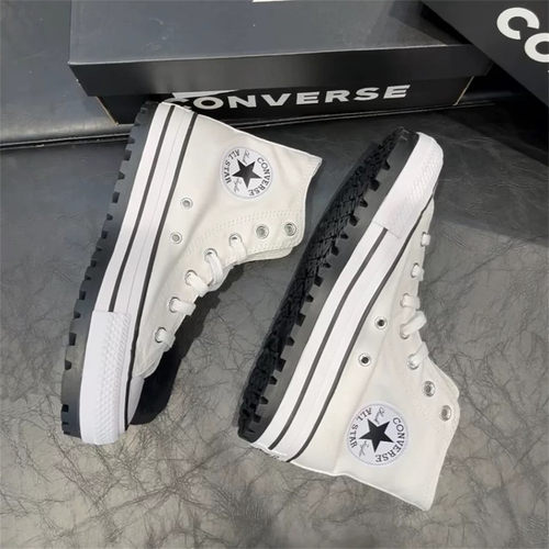 正品匡威CONVERSE ALLSTAR 男女厚爪增高休闲运动帆布鞋 A06775C