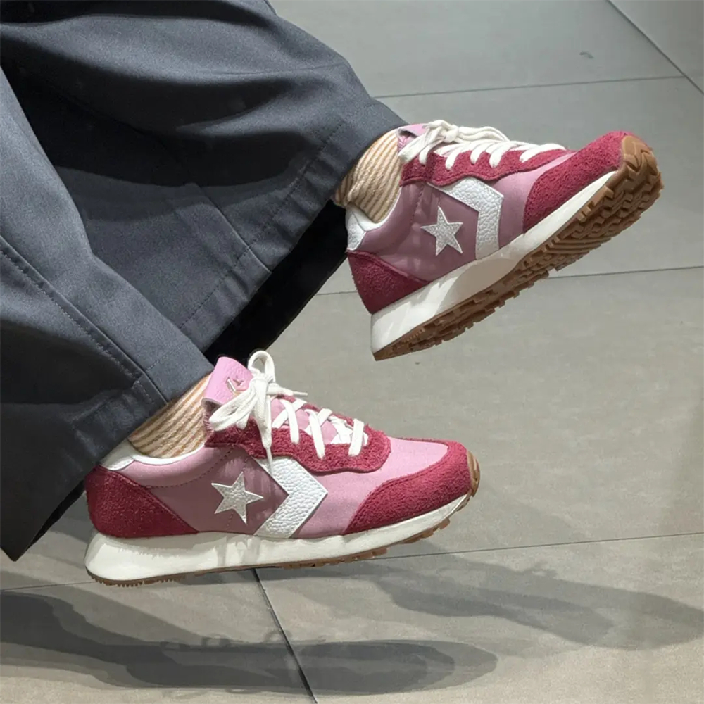 CONVERSE OMEGA TRAINER匡威经典复古樱桃红拼色休闲运动A16538C