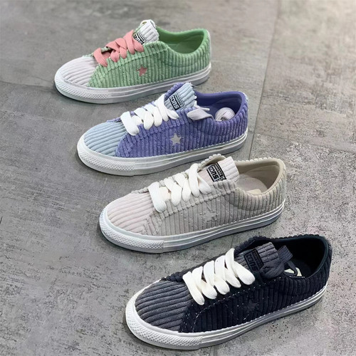 CONVERSE匡威ONESTAR 灯芯绒拼色帆布鞋A03754C A03755C A04972C