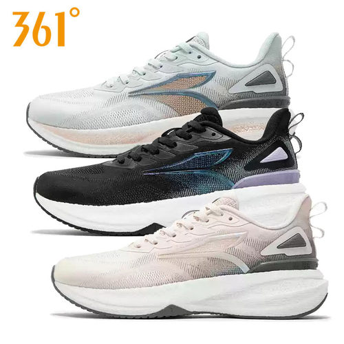 361泰坦2女士CQT跑鞋新品2024秋碳丝网面女子缓震运动鞋582432208