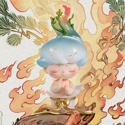 正版POPMART泡泡玛特无双镇十四周年系列手办盲盒礼物可爱潮玩