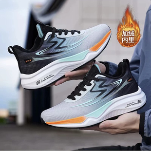 邦特男鞋冬季加绒新款碳板跑步鞋专业减震超轻回弹百搭鞋运动鞋男
