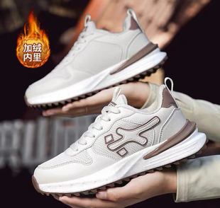 邦特运动鞋女冬季新款加绒棉鞋男爆款百搭软底保暖鞋复古阿甘鞋