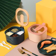 调料盒家用厨房用品一体式多格大容量密封防潮组合装盐味精调味罐