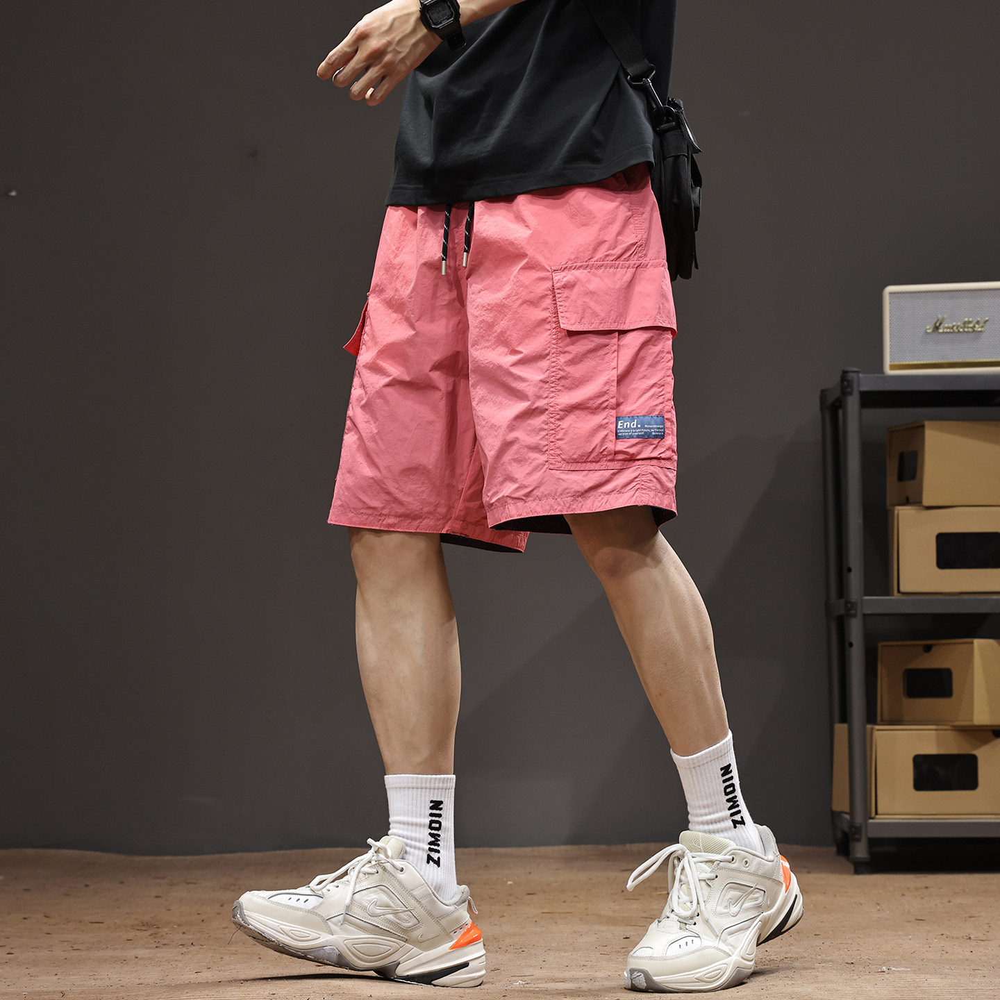 双面可穿夏季新款短裤男士时尚百短裤