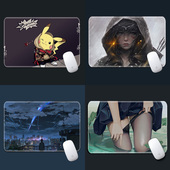 电脑鼠标垫小号笔记本键盘垫定制电竞游戏桌面桌垫二次元 动漫锁边