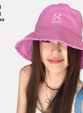 火柴棍拓途防晒可折叠渔夫帽女