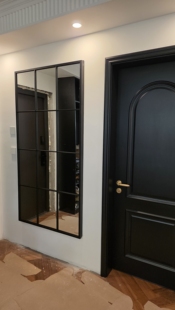 电表箱遮挡装饰镜家用客厅隐藏上下弱电箱宽带盒遮丑开合式全身镜