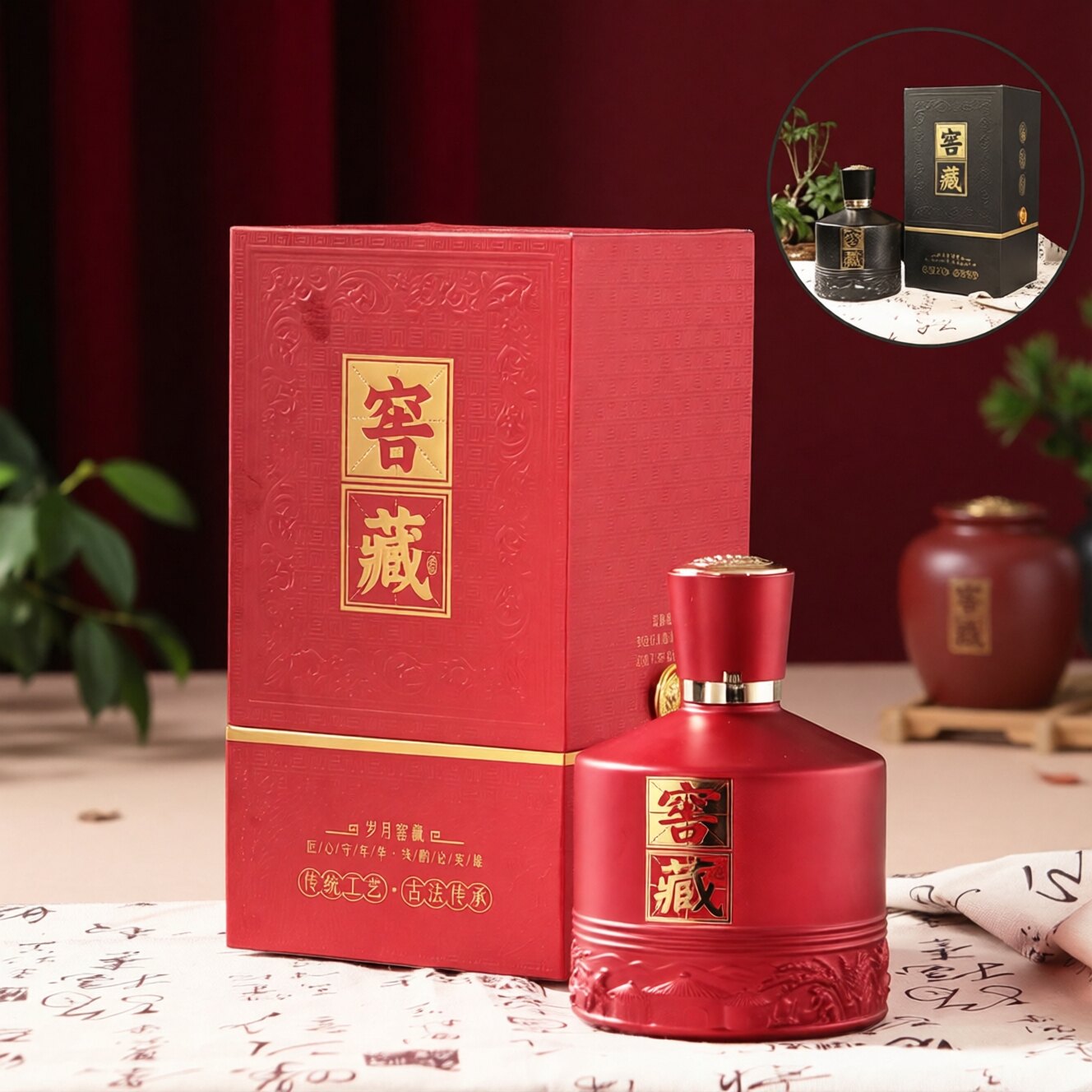 高端精致空酒瓶子空瓶结婚专用白酒瓶高档密封一斤装玻璃全套包装图片